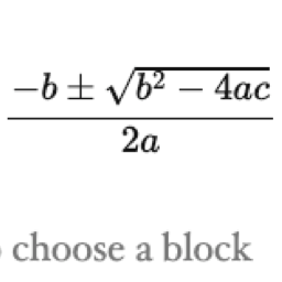 MathML Block
