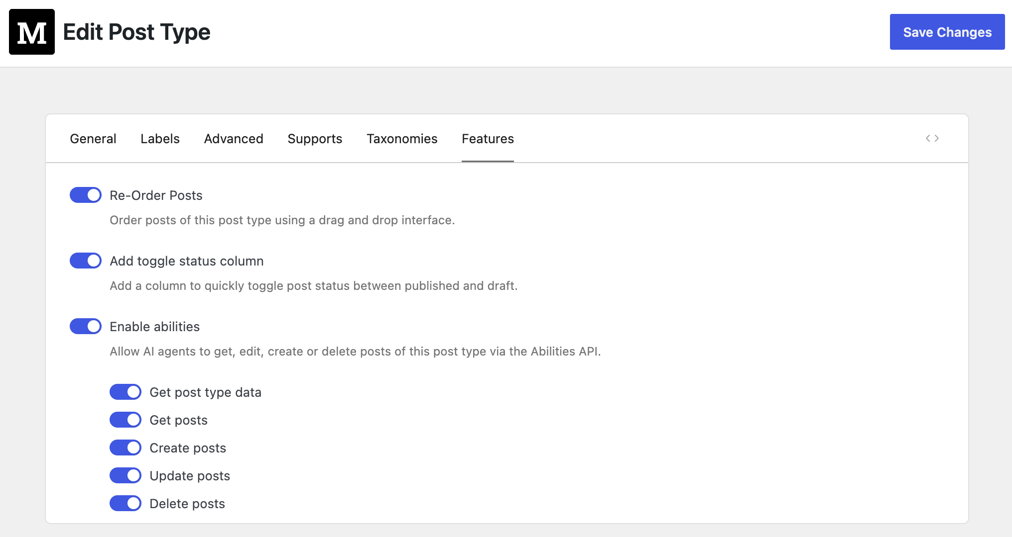 MB Custom Post Types & Custom Taxonomies