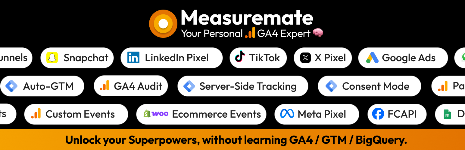 Measuremate – GA4 Audit, Track, Reports & Insights