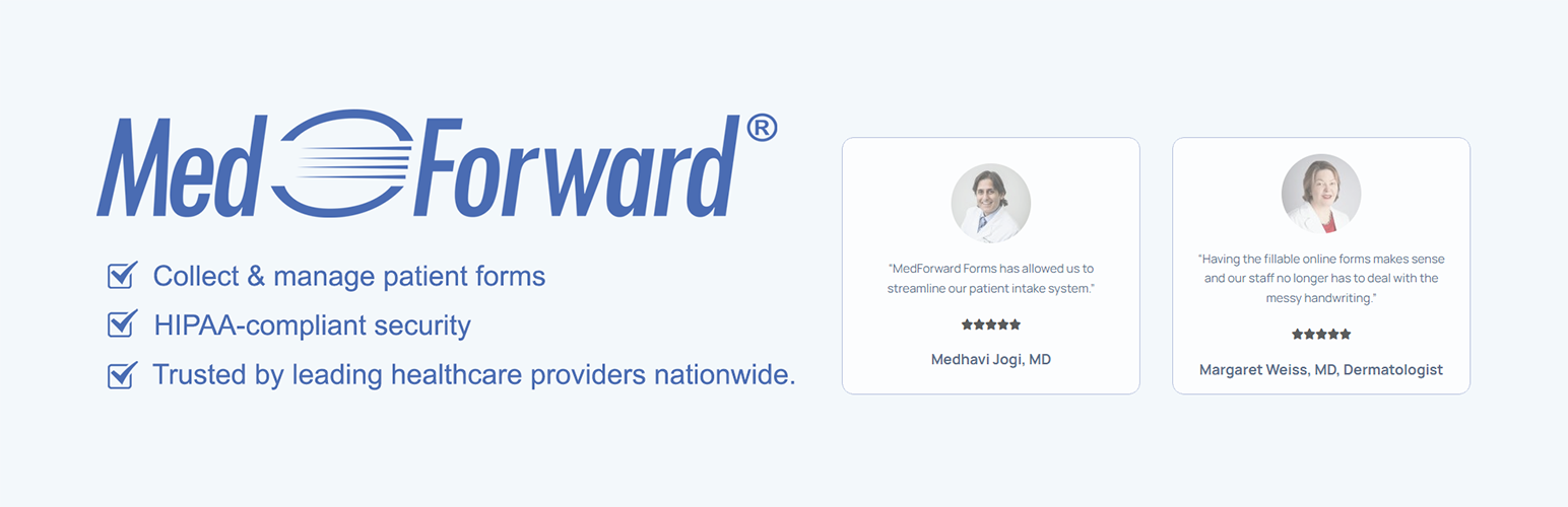 WordPress 外掛 MedForward Forms 的封面圖片。