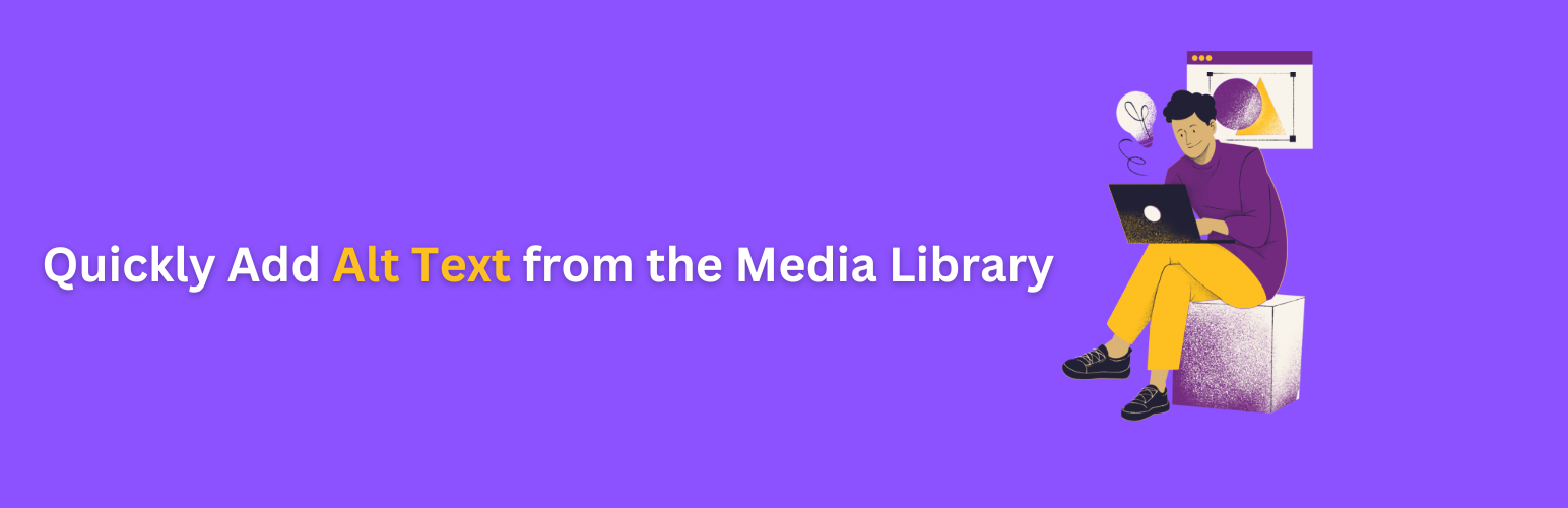 WordPress 外掛 Media Alt Text Manager 的封面圖片。