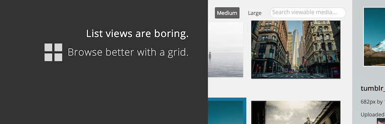 WordPress 外掛 Media Grid 的封面圖片。