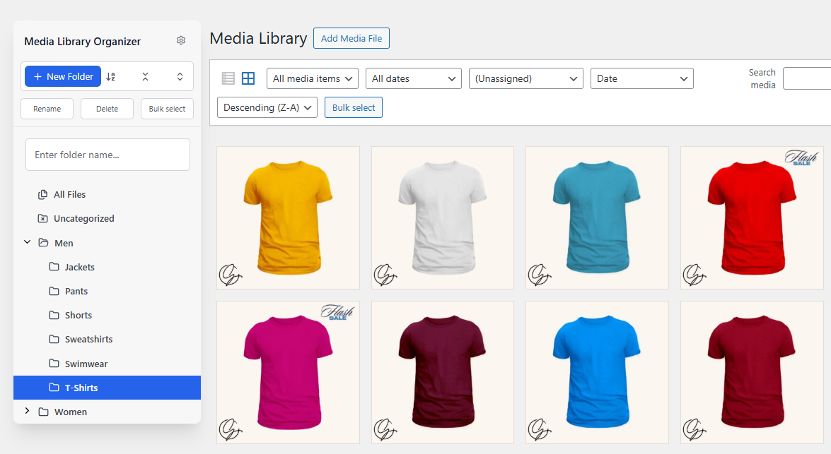Media Library folders