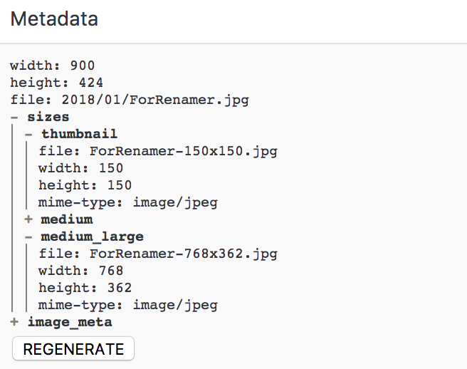 Media Meta &amp; Force Regenerate