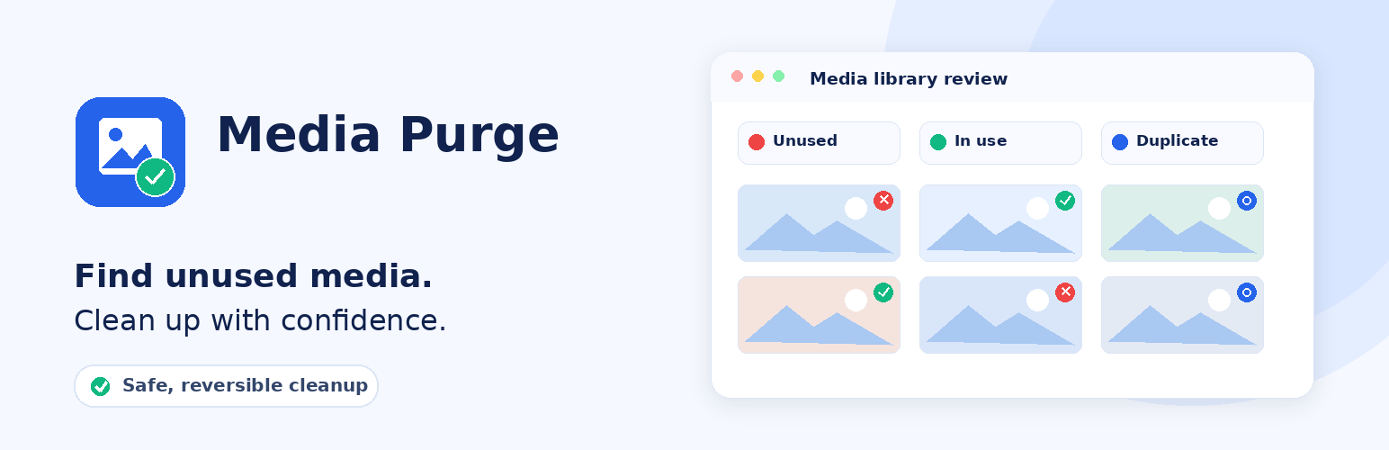 Media Purge – Unused Media Cleaner & Duplicate Finder preview