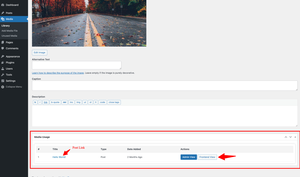 Unused media cleaner interface.