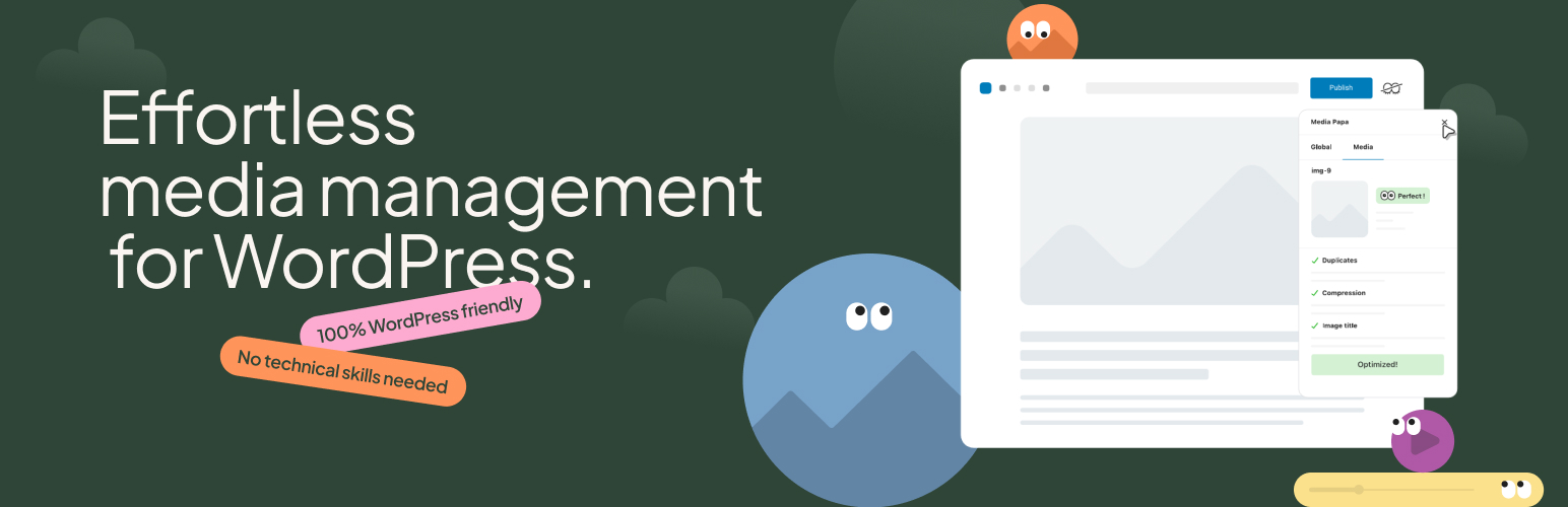 WordPress 外掛 Mediapapa – Your All-in-One Media Library Copilot 的封面圖片