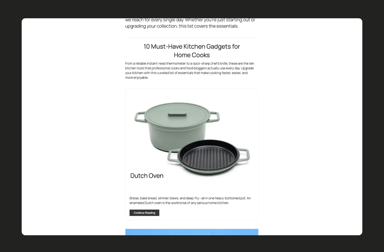 A published List card in the Hero Image style.