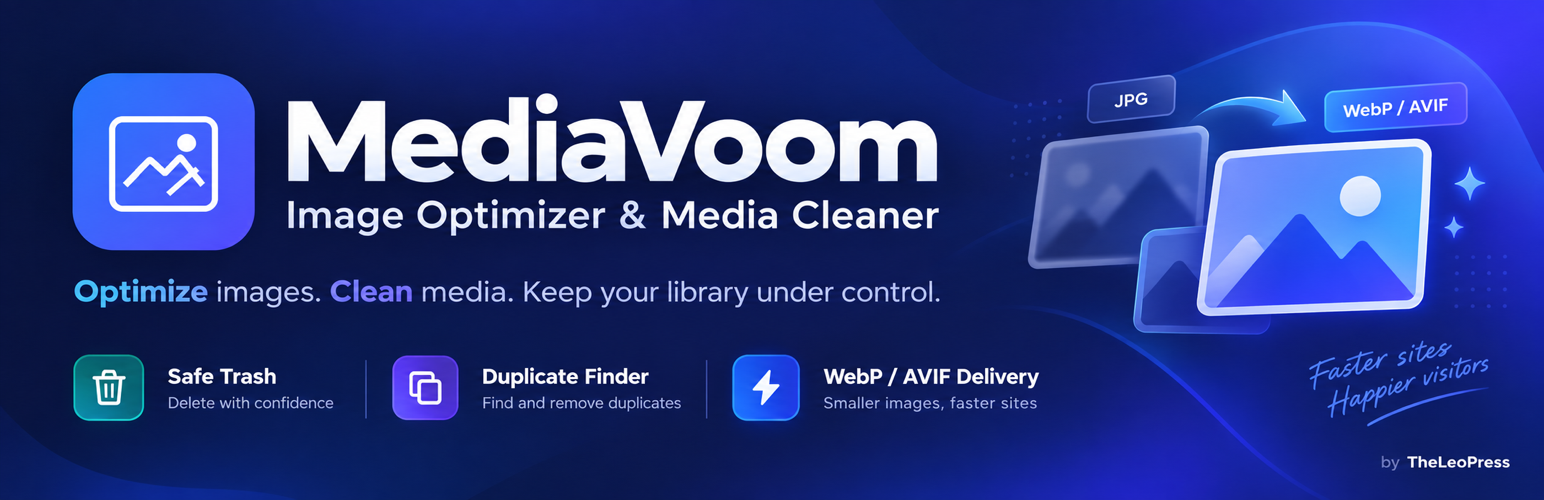 MediaVoom – Image Optimizer & Media Cleaner