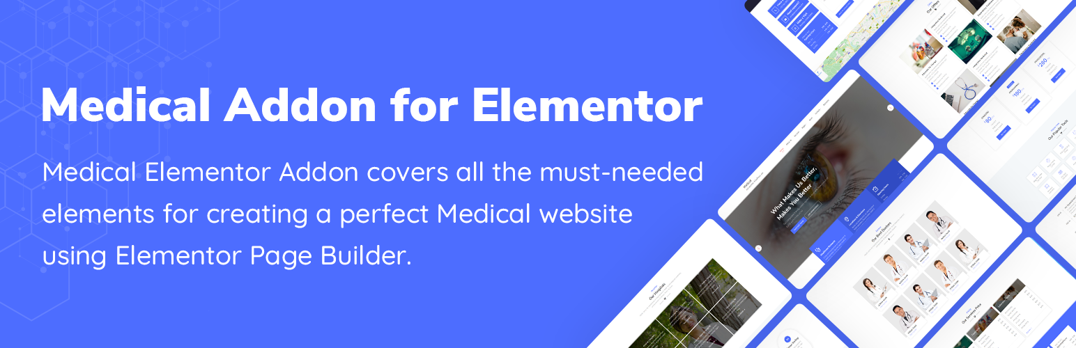 WordPress 外掛 Medical Addon for Elementor 的封面圖片。