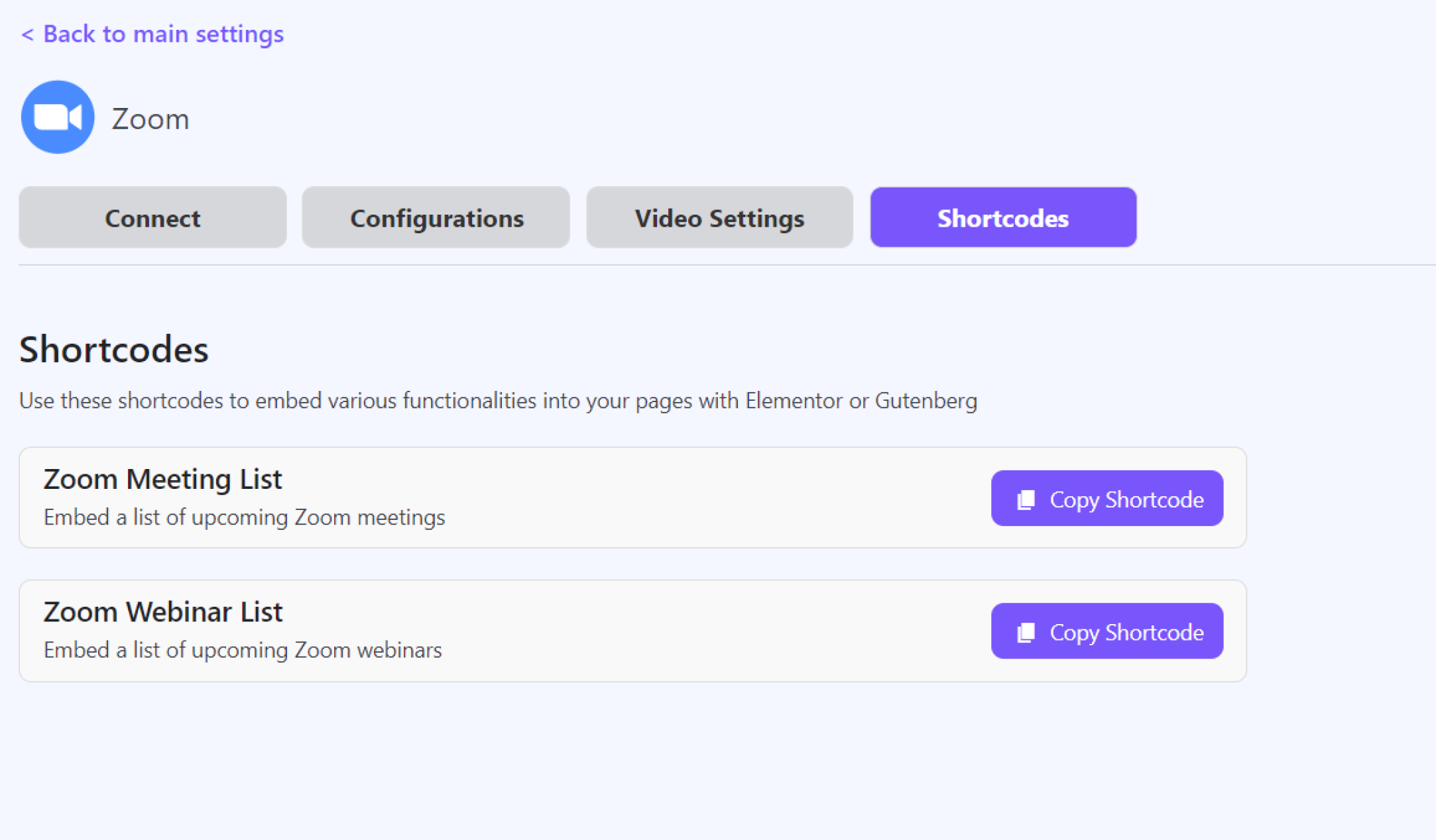 Zoom Meeting Settings