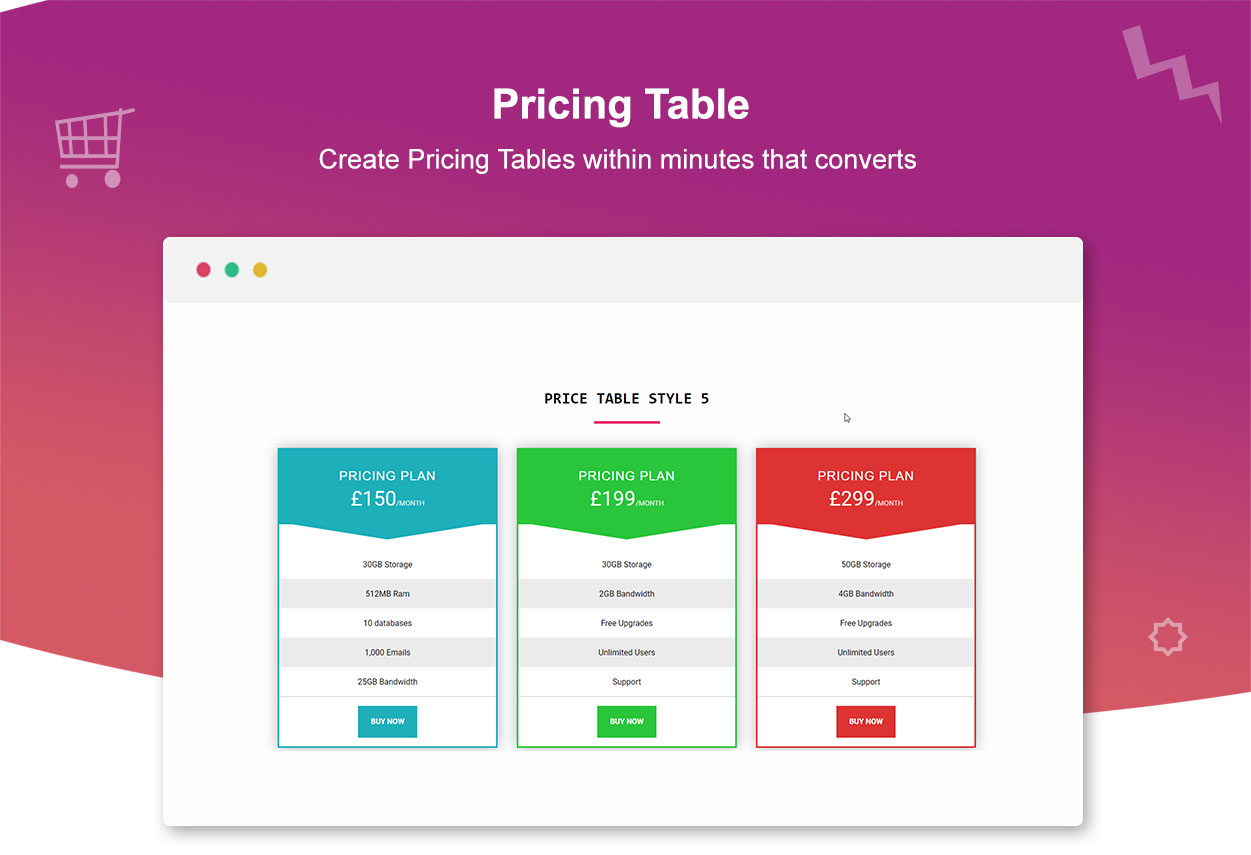 Pricing Table