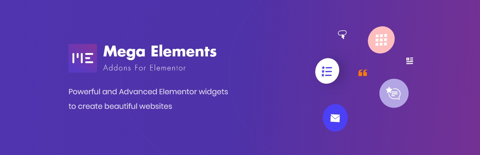 WordPress 外掛 Mega Elements – Addons for Elementor 的封面圖片。