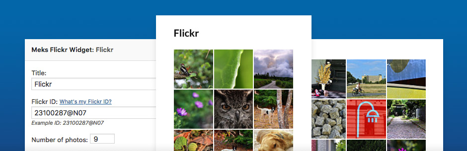 Product image for Meks Simple Flickr Widget.