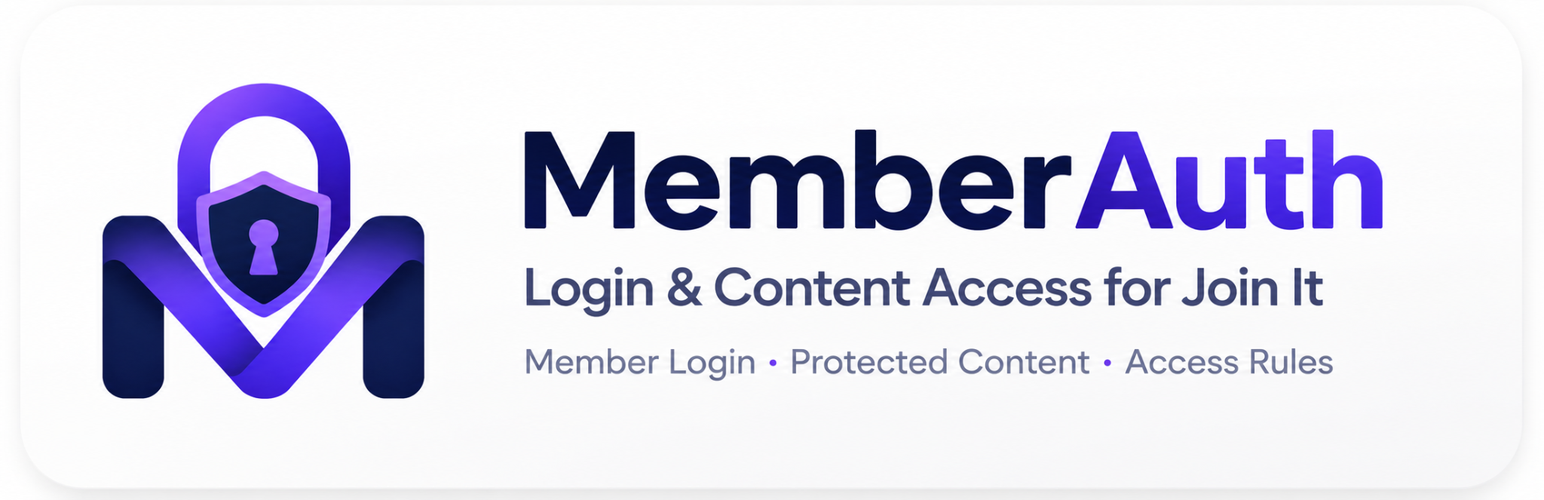 MemberAuth – Login &amp; Content Access for Join It