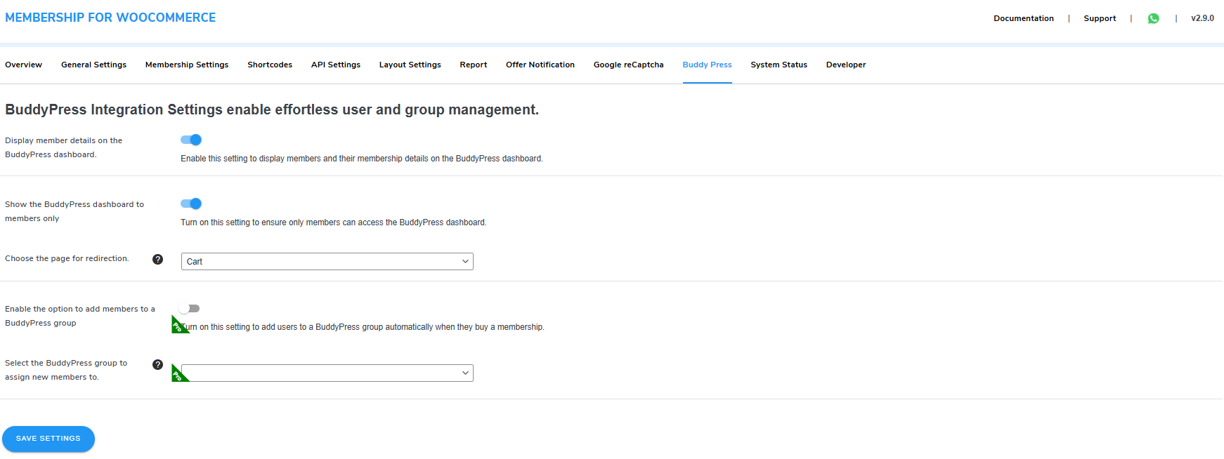 BuddyPress Integration
