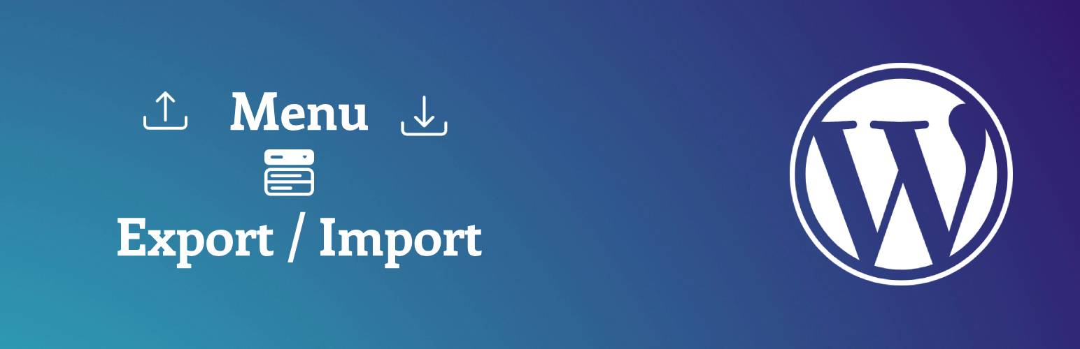 Menu Export Import
