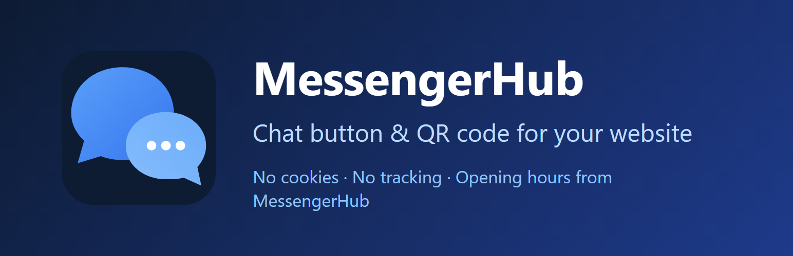 WordPress 外掛 MessengerHub – Chat Button & QR Code 的封面圖片