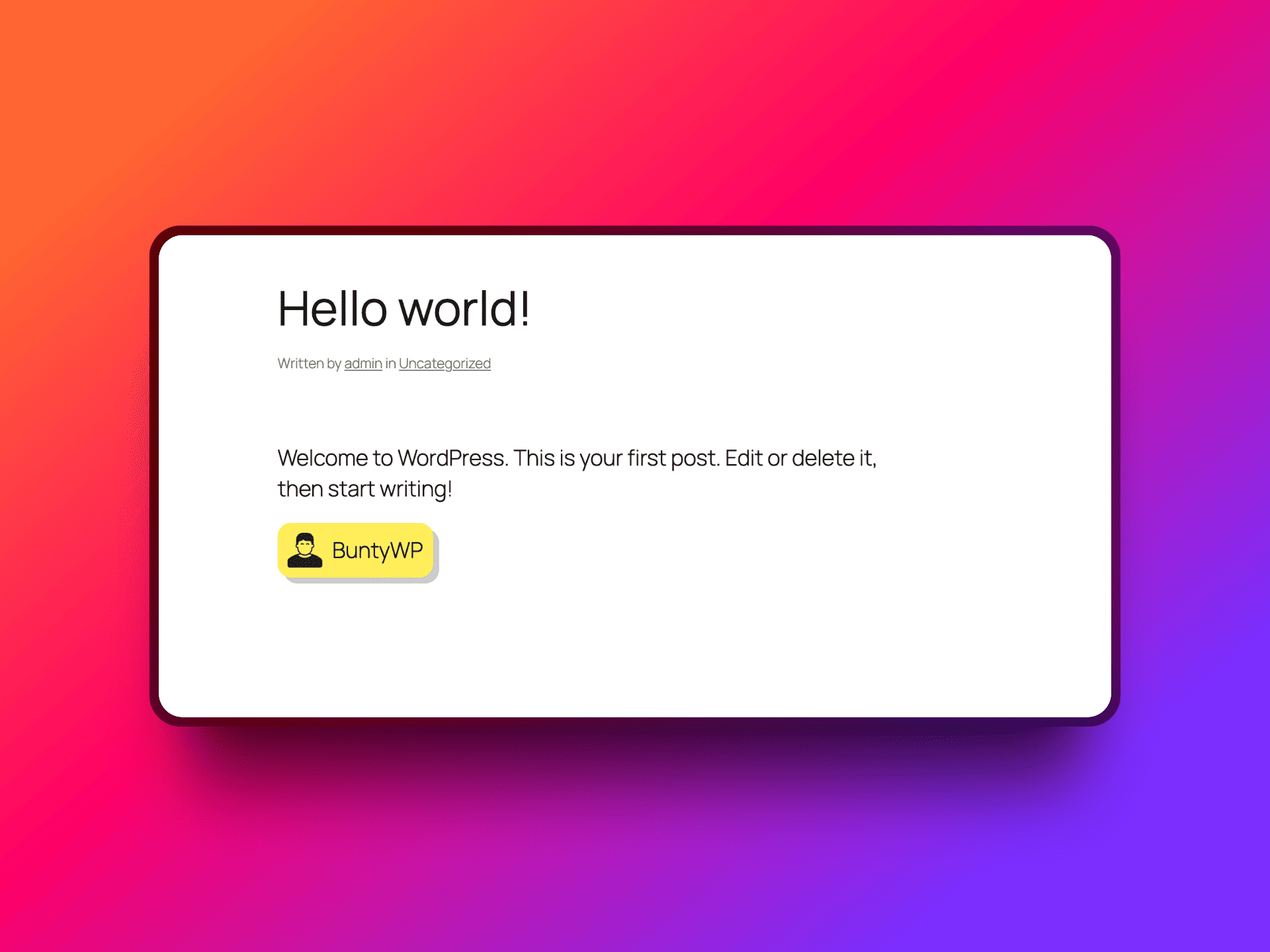 How it looks with icon