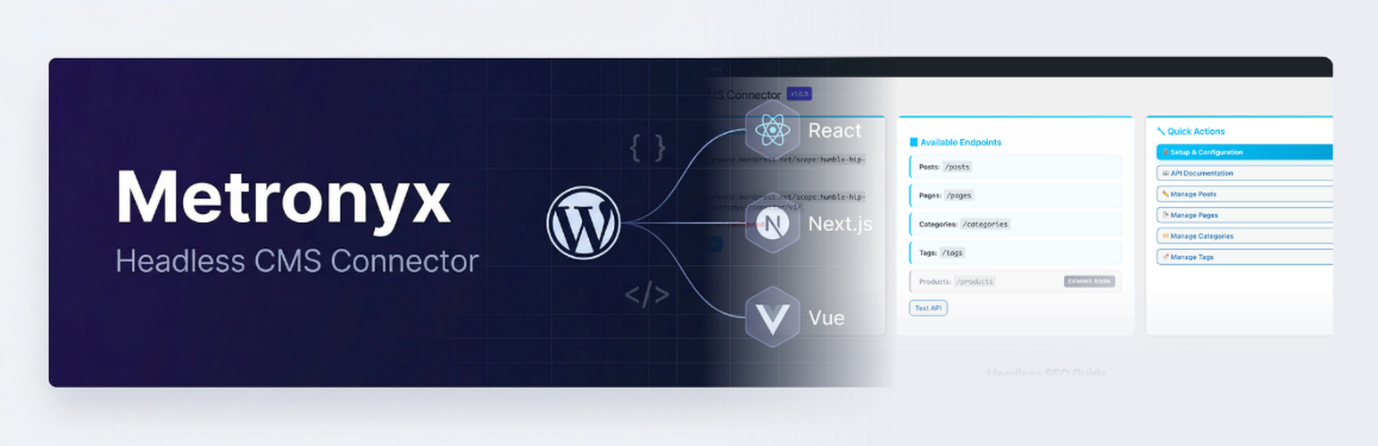 Metronyx Headless CMS Connector