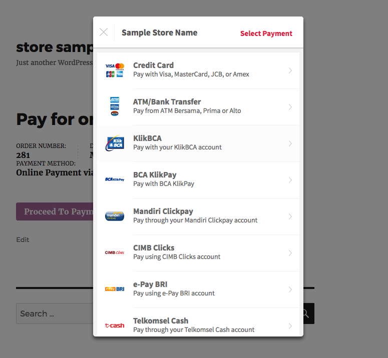 <p>Payment displayed as popup, your customer no need to leave your store!</p>