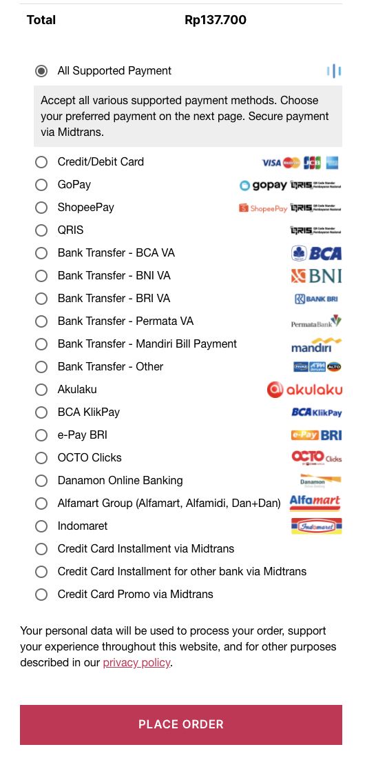 <p>Support for additional feature like installment & promo.</p>