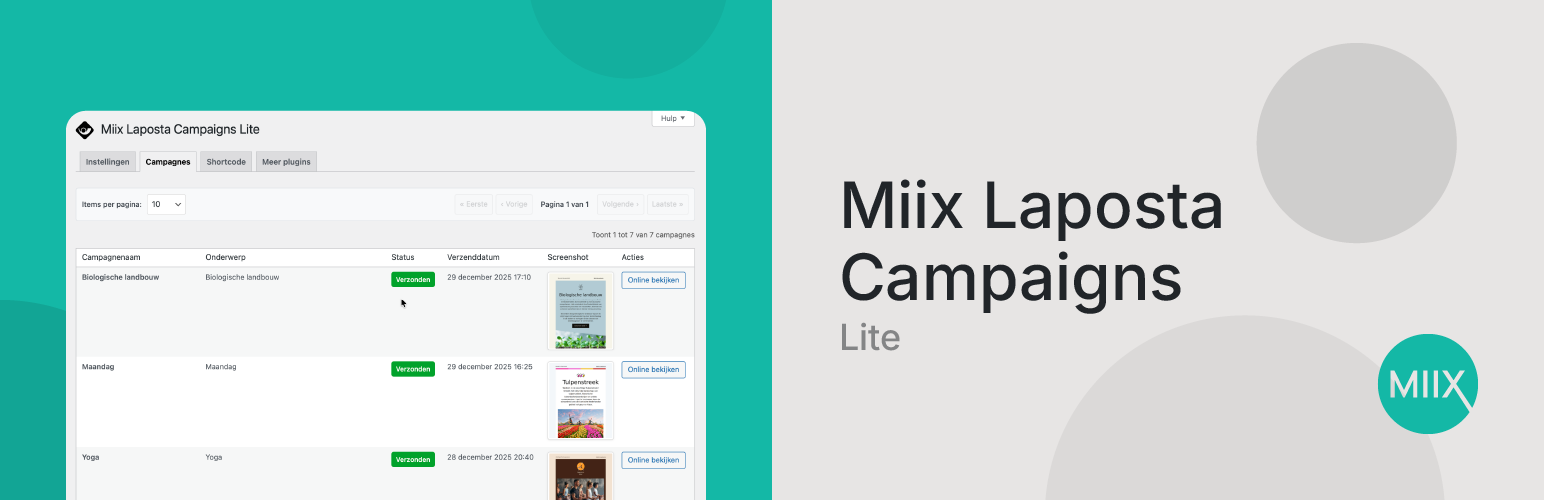 Miix Laposta Campaigns Lite