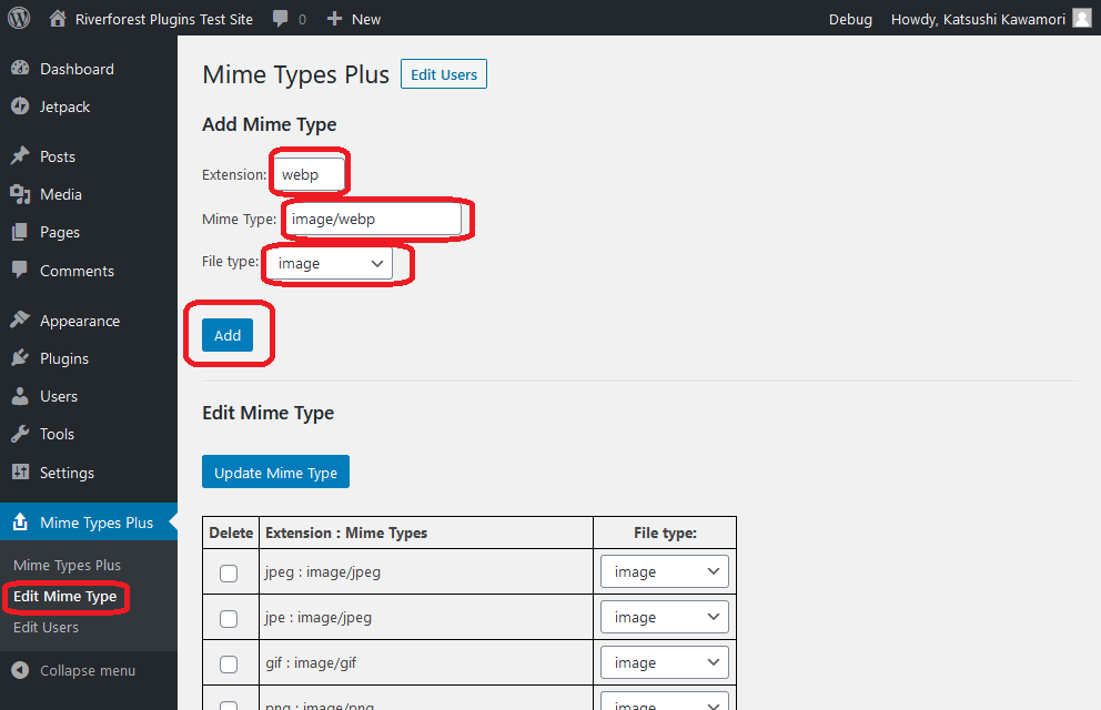 Mime Types Plus