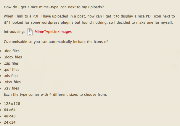 Screenshot of plugin in action.