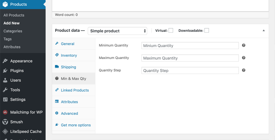 Single Product Backend