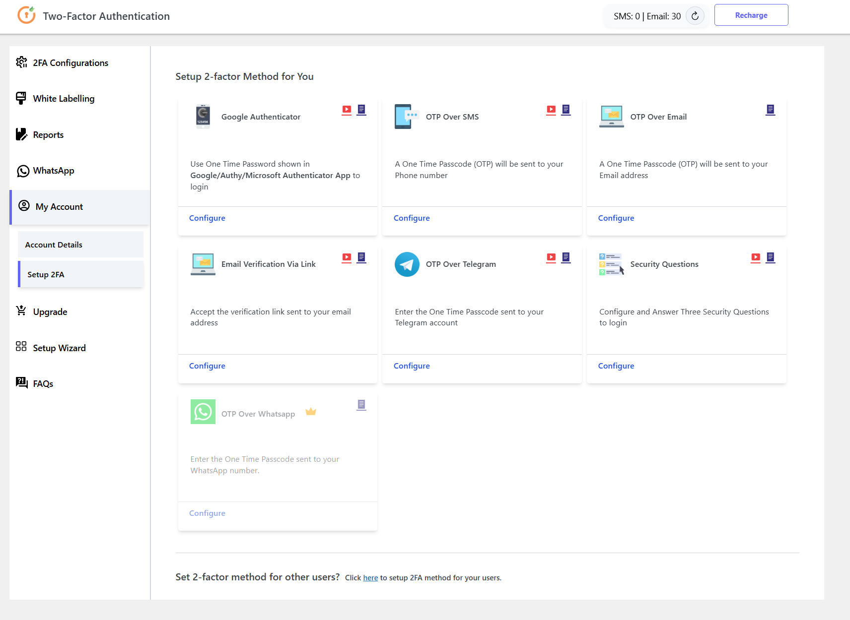 Google Authenticator (WP 2FA/MFA) - Setup Twofa For Me

<ol>
<li>Google Authenticator (WP 2FA/MFA) - Google Authenticator Setup</li></ol>