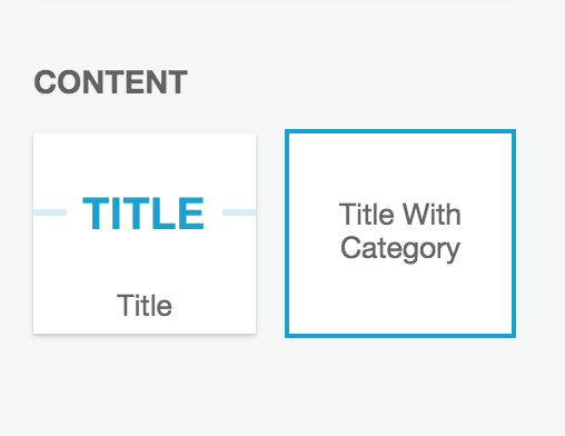 Title with category element