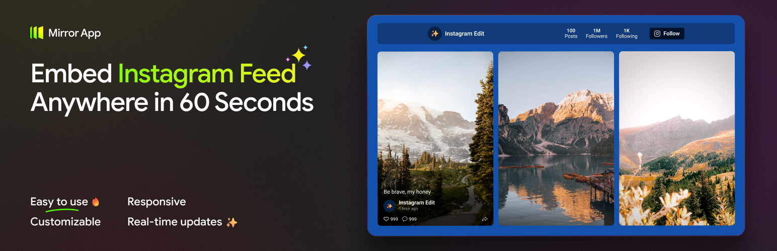 Mirror App – Social Gallery Feed