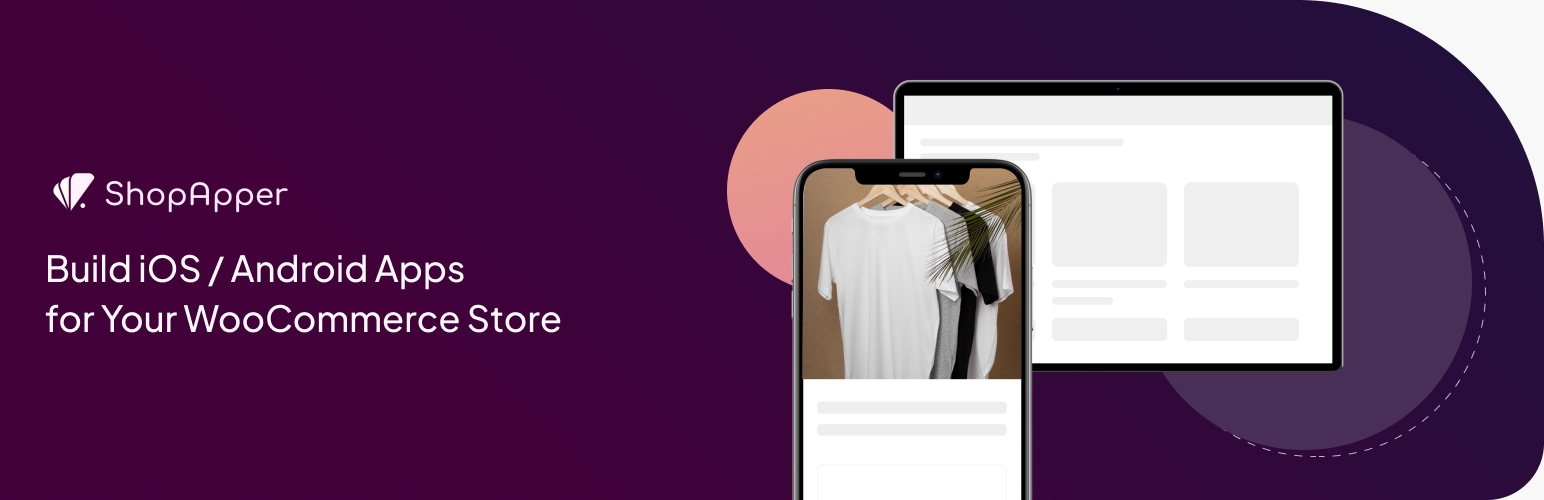 WordPress 外掛 ShopApper: Mobile App for WooCommerce 的封面圖片。