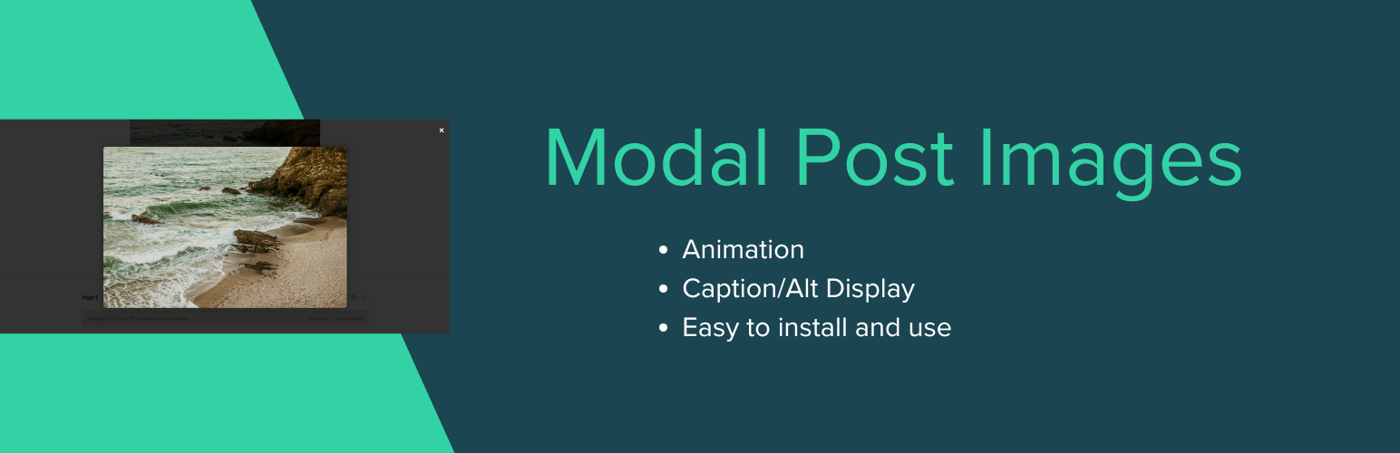 Modal Post Images preview