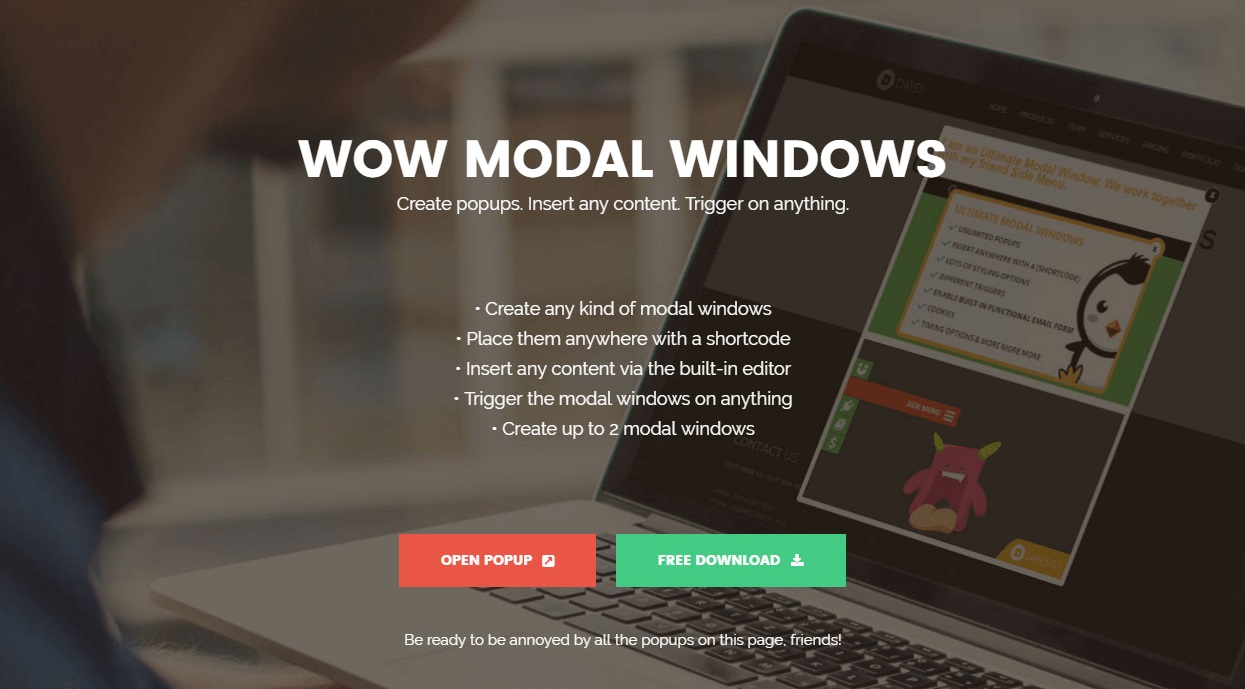 Modal Window &#8211; create popup modal window