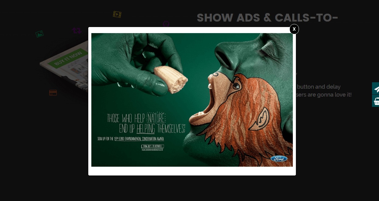 Use for showing ads