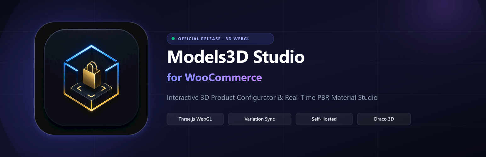 WordPress 外掛 Models3D Studio for WooCommerce 的封面圖片