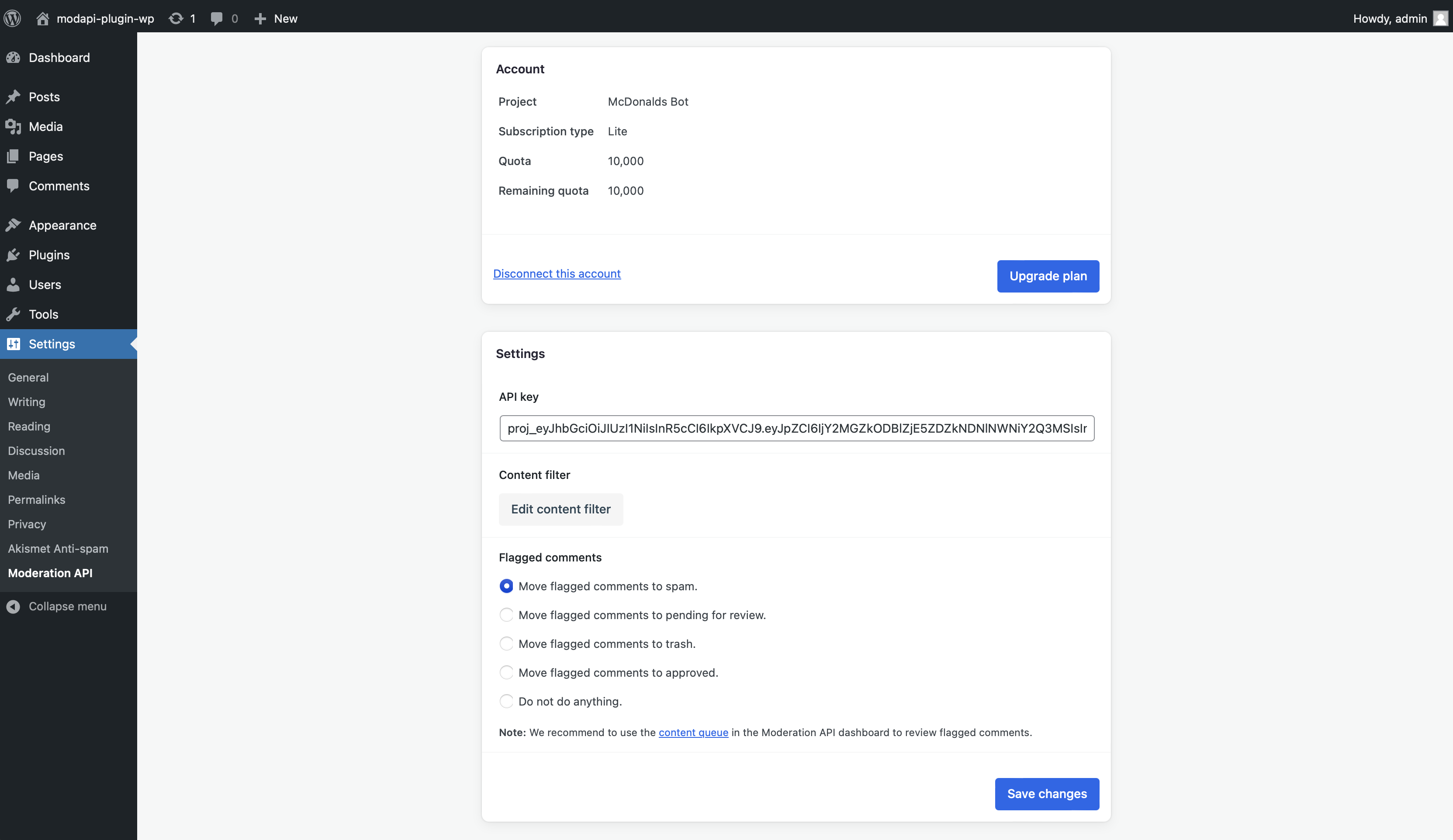 Moderation API: Automated Content Moderation