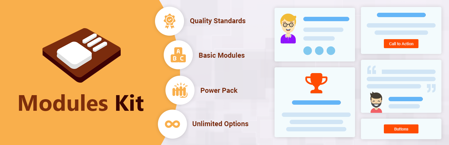 WordPress 外掛 Modules Kit – Beaver Builder Modules 的封面圖片。