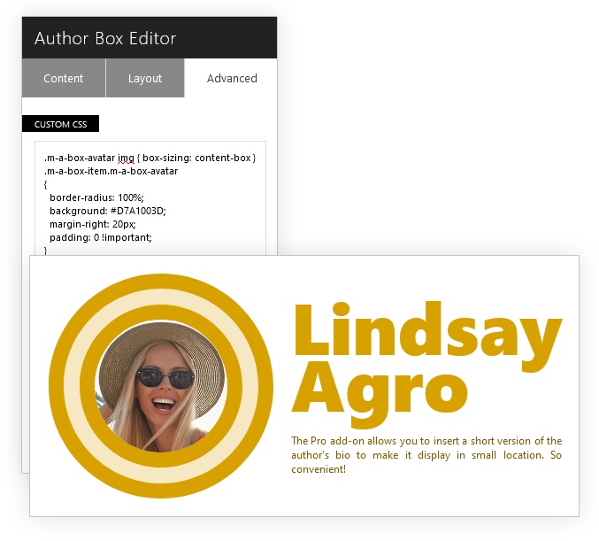 Author Box - Go creative and design awesome author boxes with custom CSS