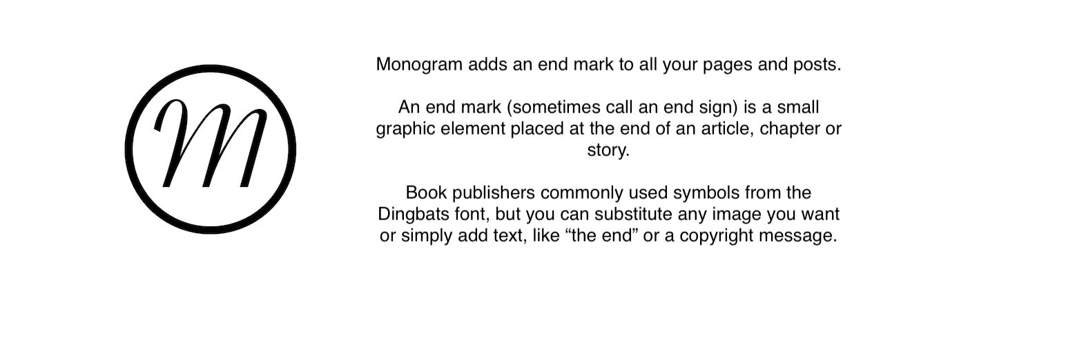WordPress 外掛 Monogram 的封面圖片。