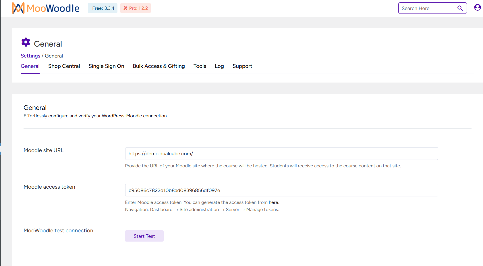 Click "Sync Now" to import all courses, categories, groups, images, and other content from your Moodle site.