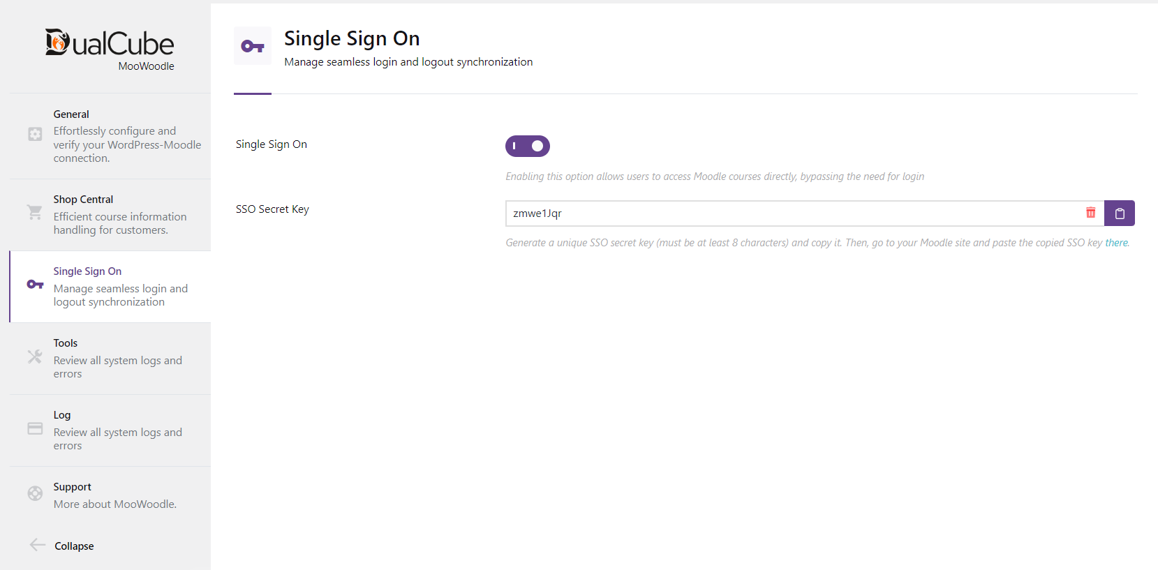 Set up Single Sign-On (SSO) from the WordPress side.