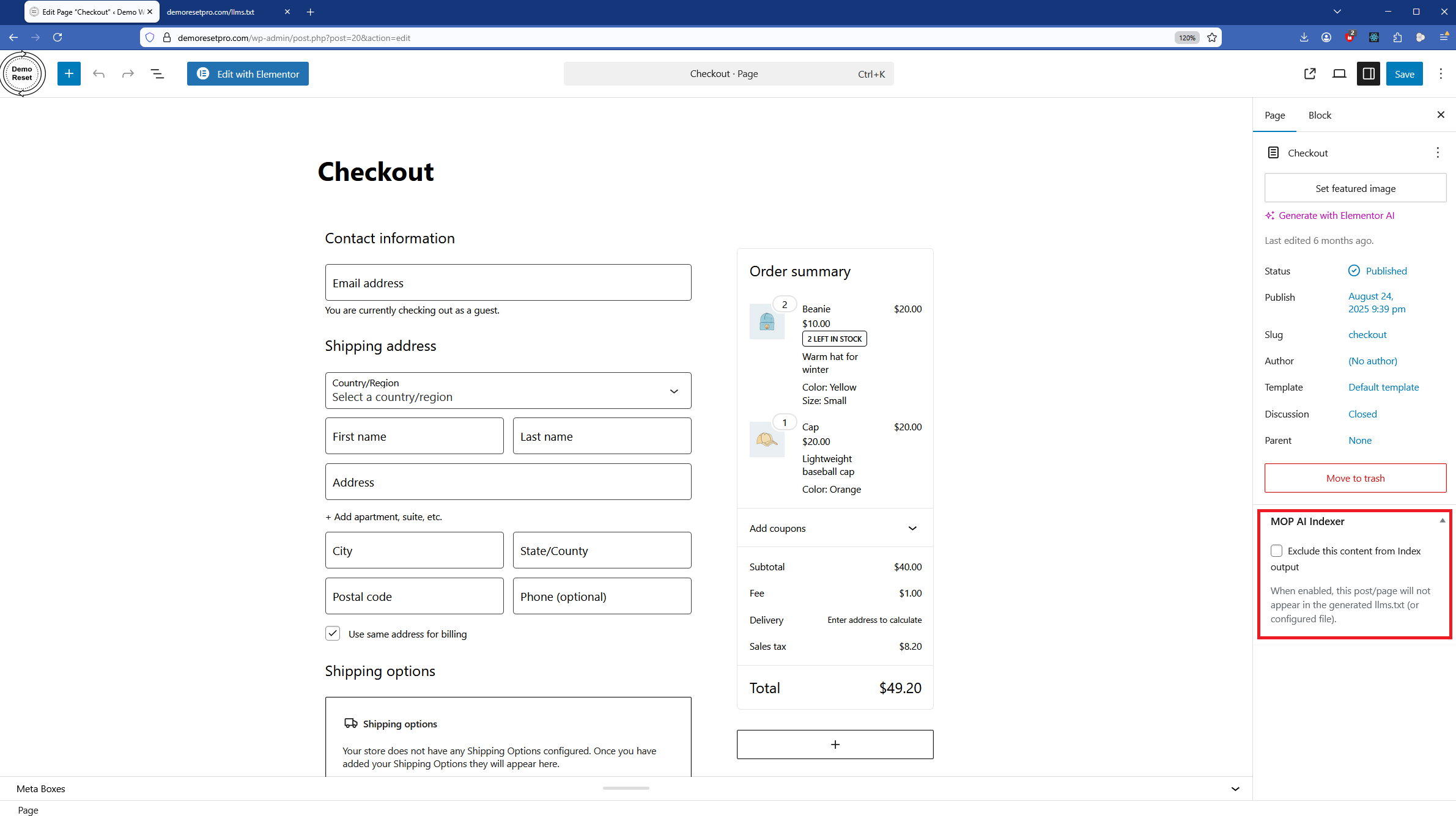 Meta Box option to exclude posts