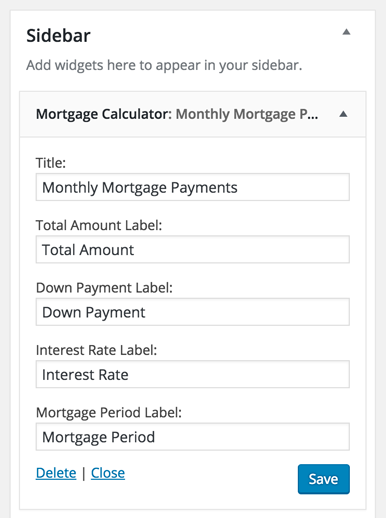 Mortgage Widget Frontend