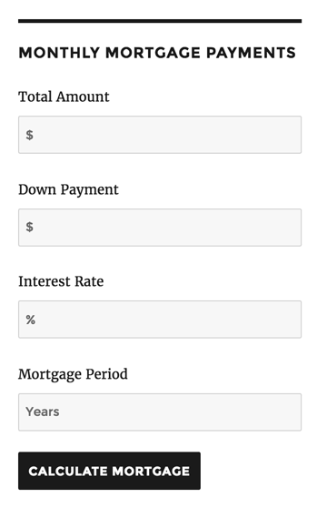 Widget Frontend After Calculation