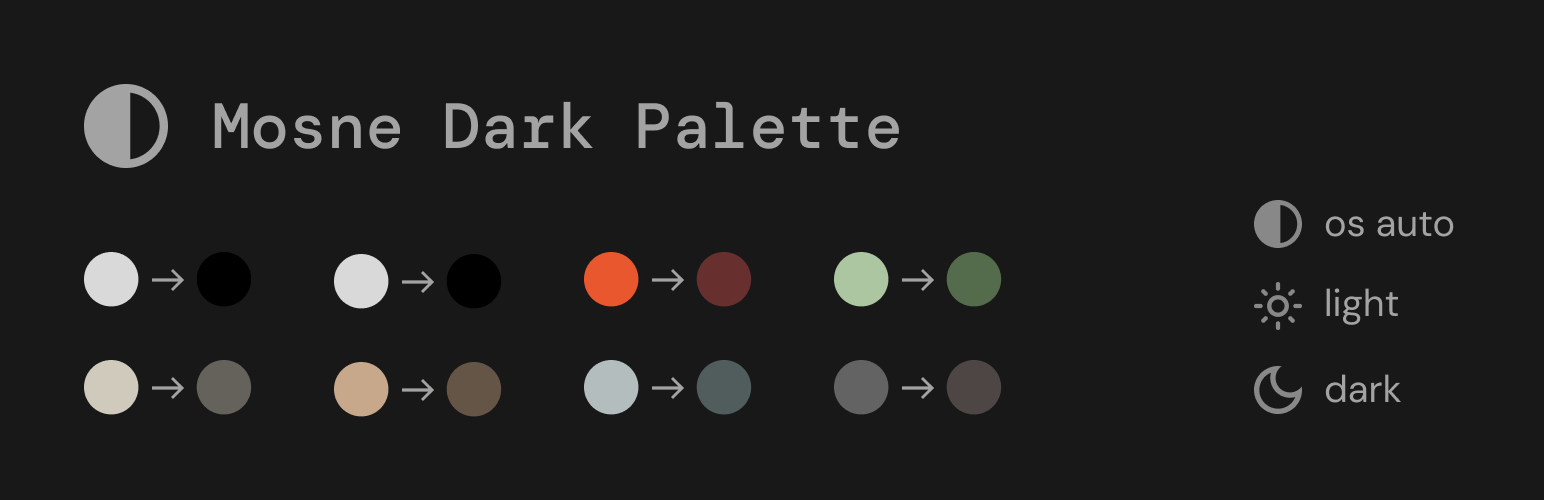 Mosne Dark Palette