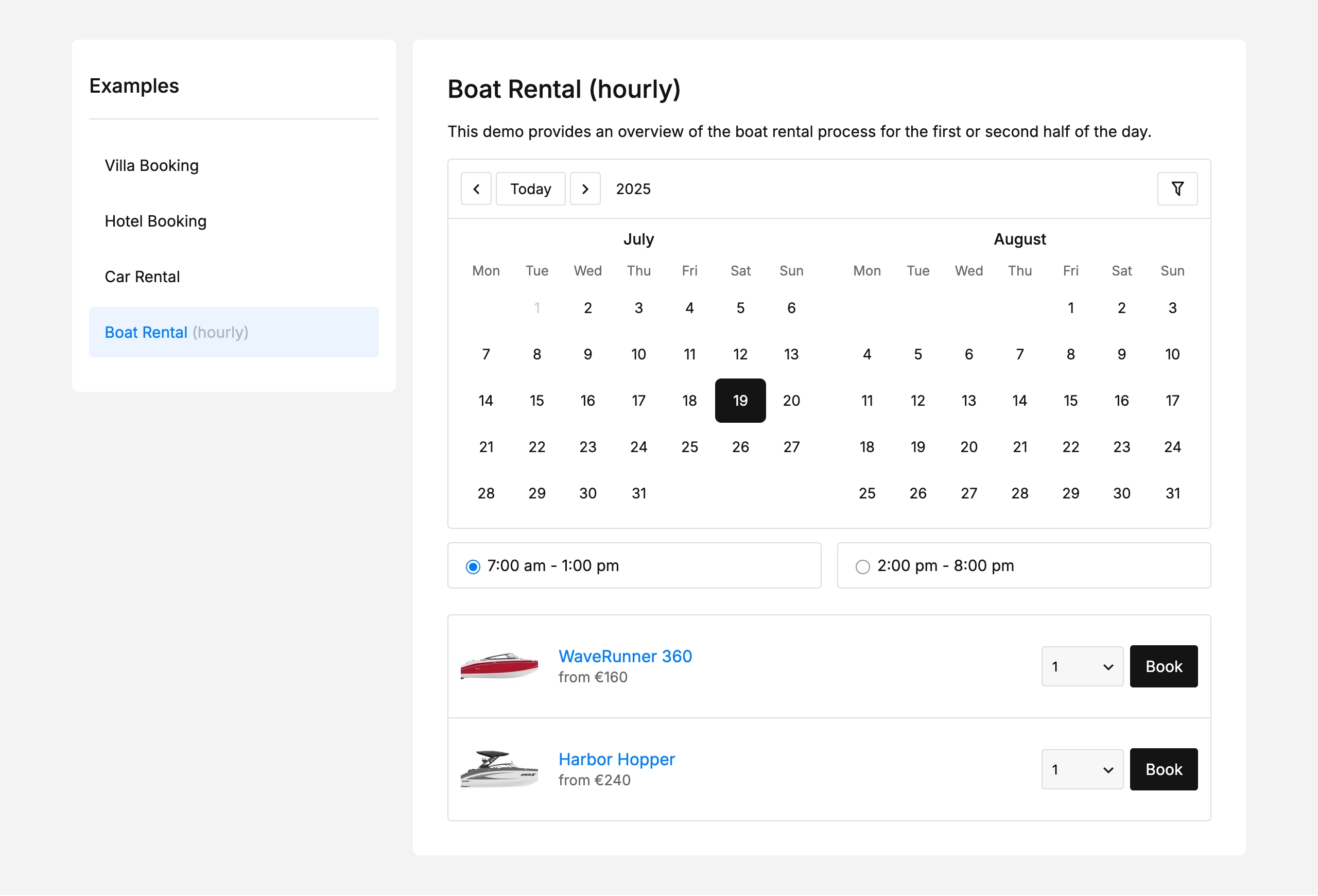 MotoPress Booking Calendar - Screenshot 2