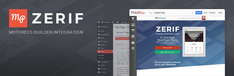Zerif MotoPress Page Builder Integration